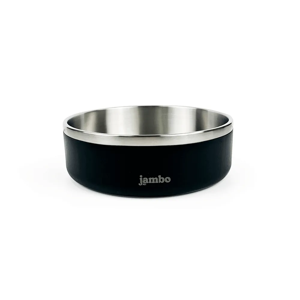 Comedouro Premium Aço Inox Preto Jambo — foto 3
