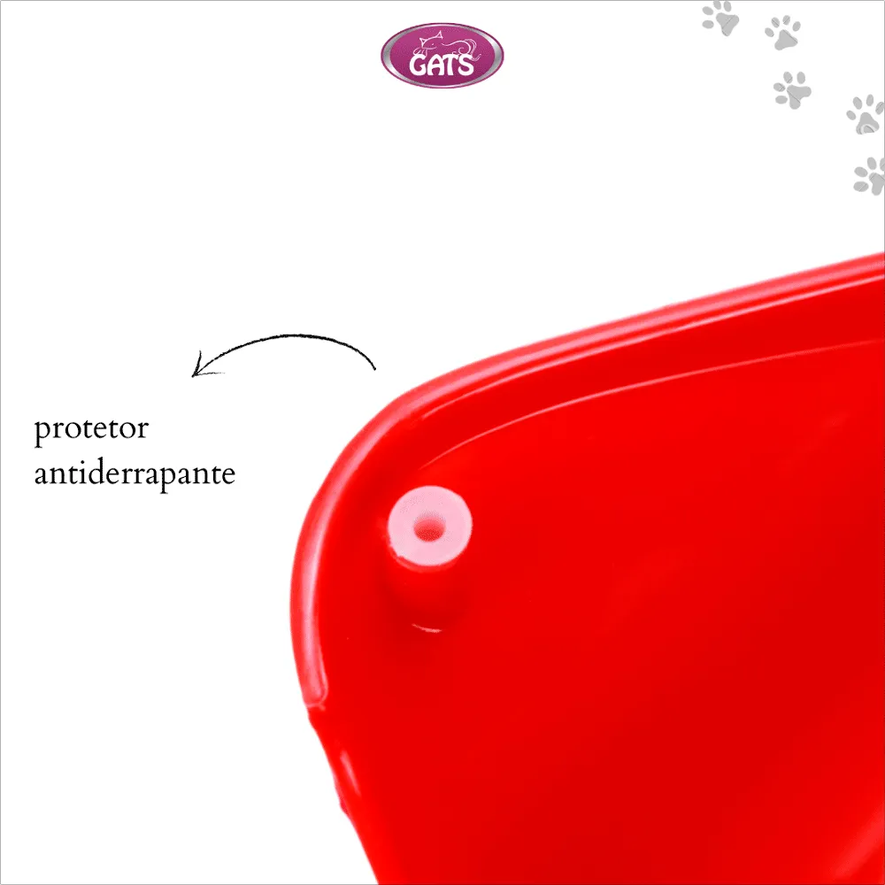 Comedouro Premium Gatos Pet Flex Vermelho — foto 4