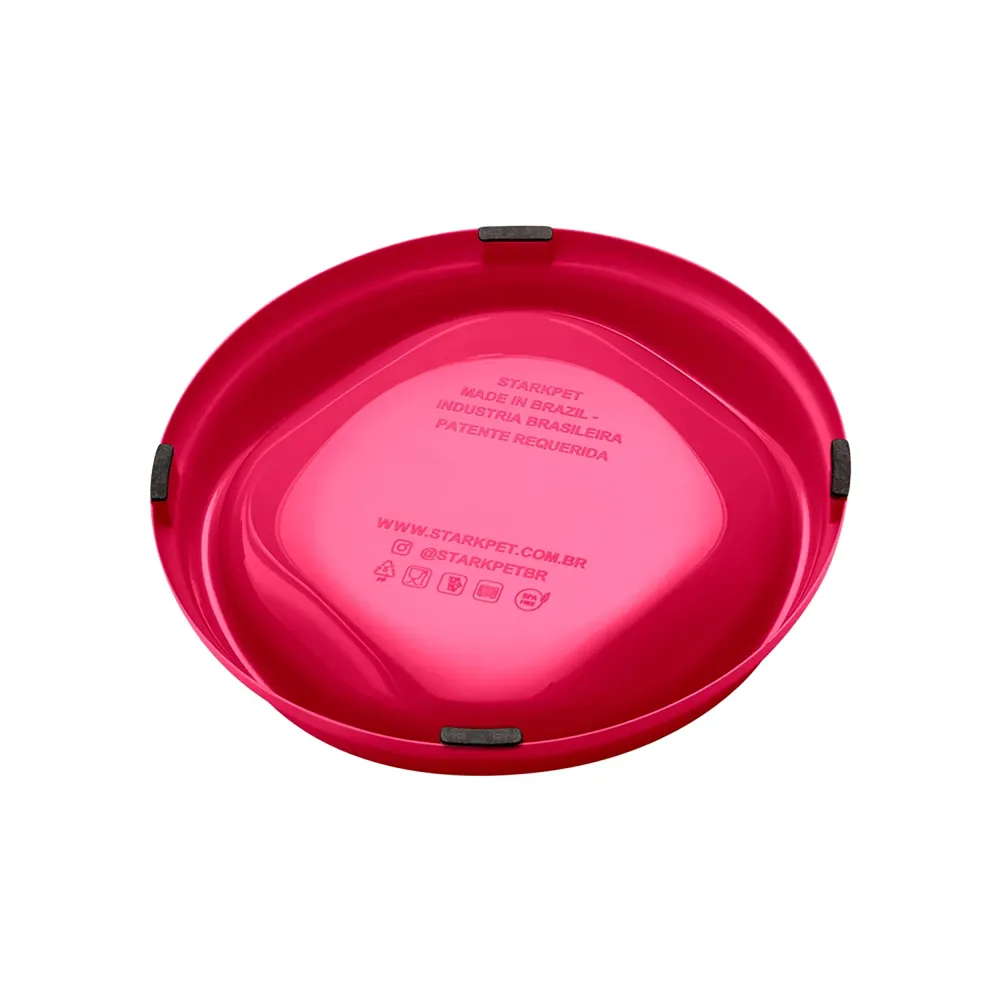 Comedouro Raso para Gatos Stark Pet Magenta — foto 3