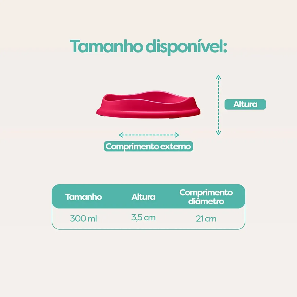Comedouro Raso para Gatos Stark Pet Magenta — foto 5