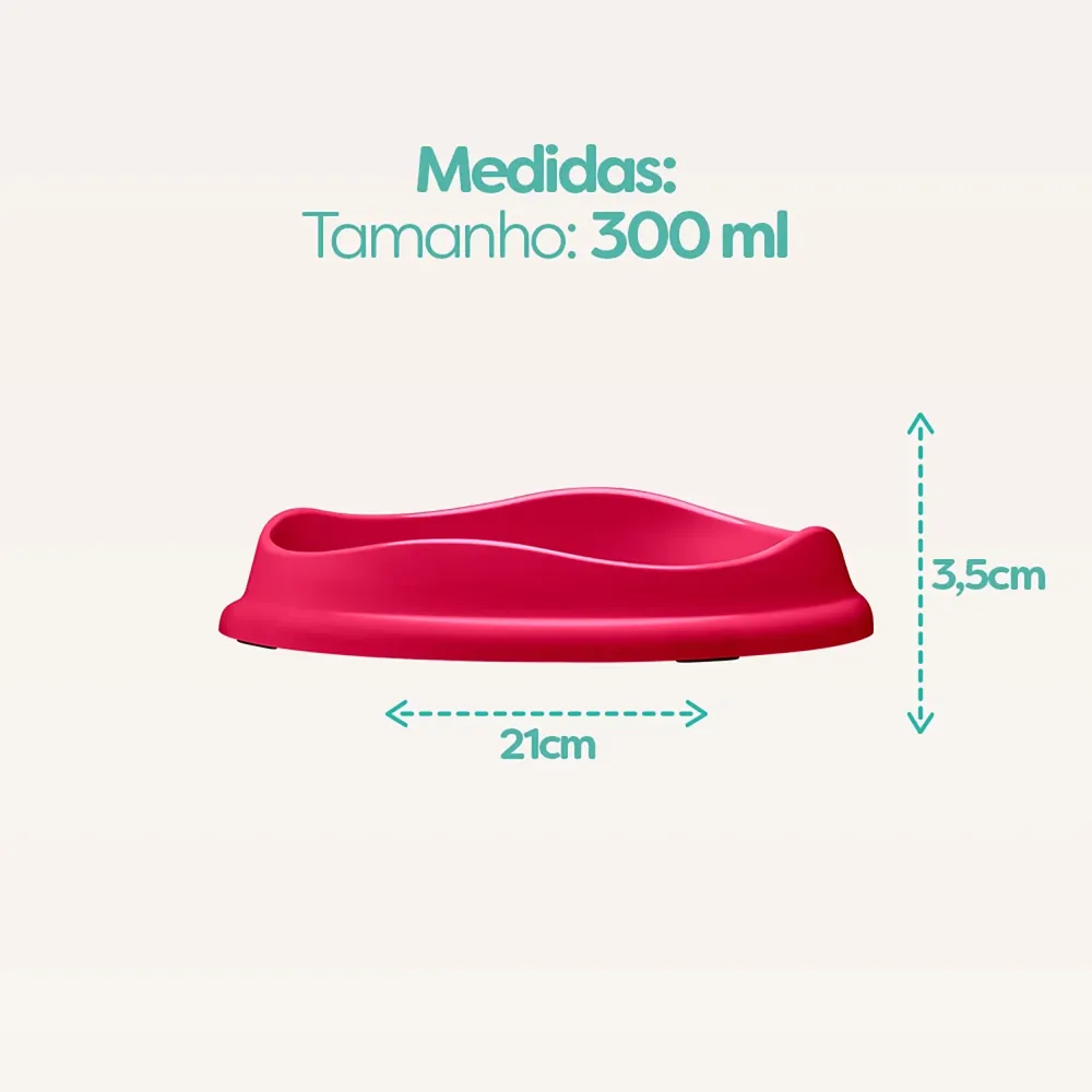 Comedouro Raso para Gatos Stark Pet Magenta — foto 6