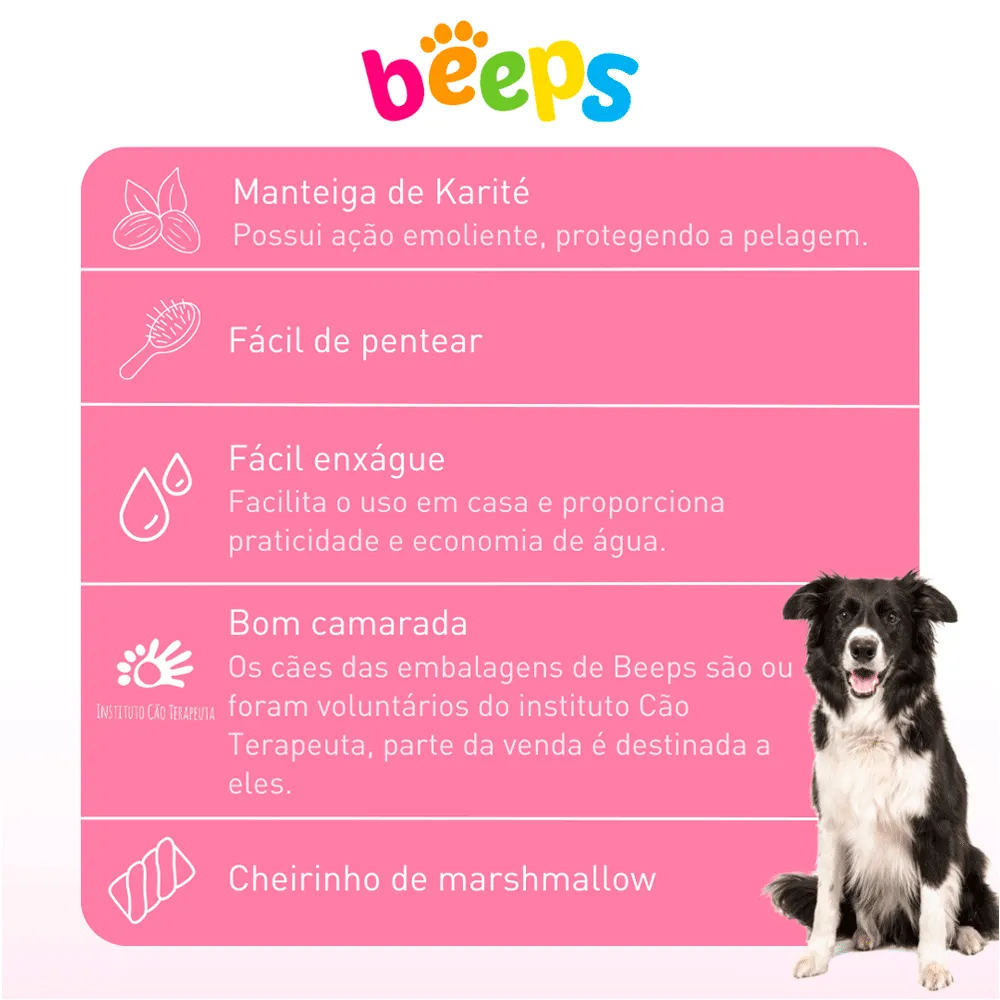 Condicionador Hidratante Marshmallow Beeps Pet Society — foto 3