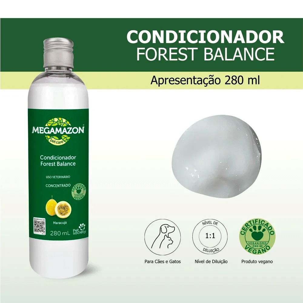 Condicionador Forest Balance Maracujá Megamazon Pet Society — foto 2