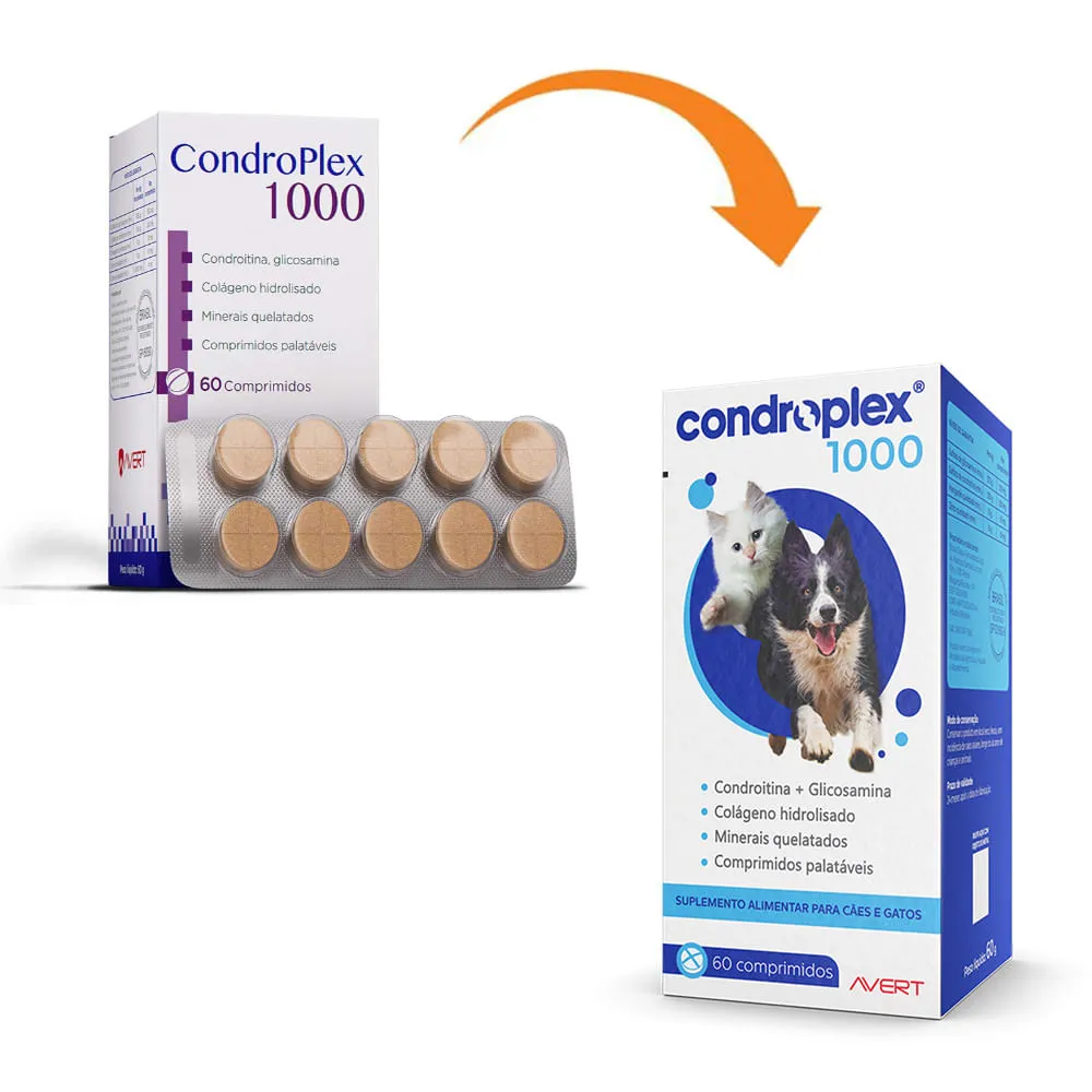 Condroplex 1000 para Cães e Gatos Comprimidos Palatáveis — foto 2