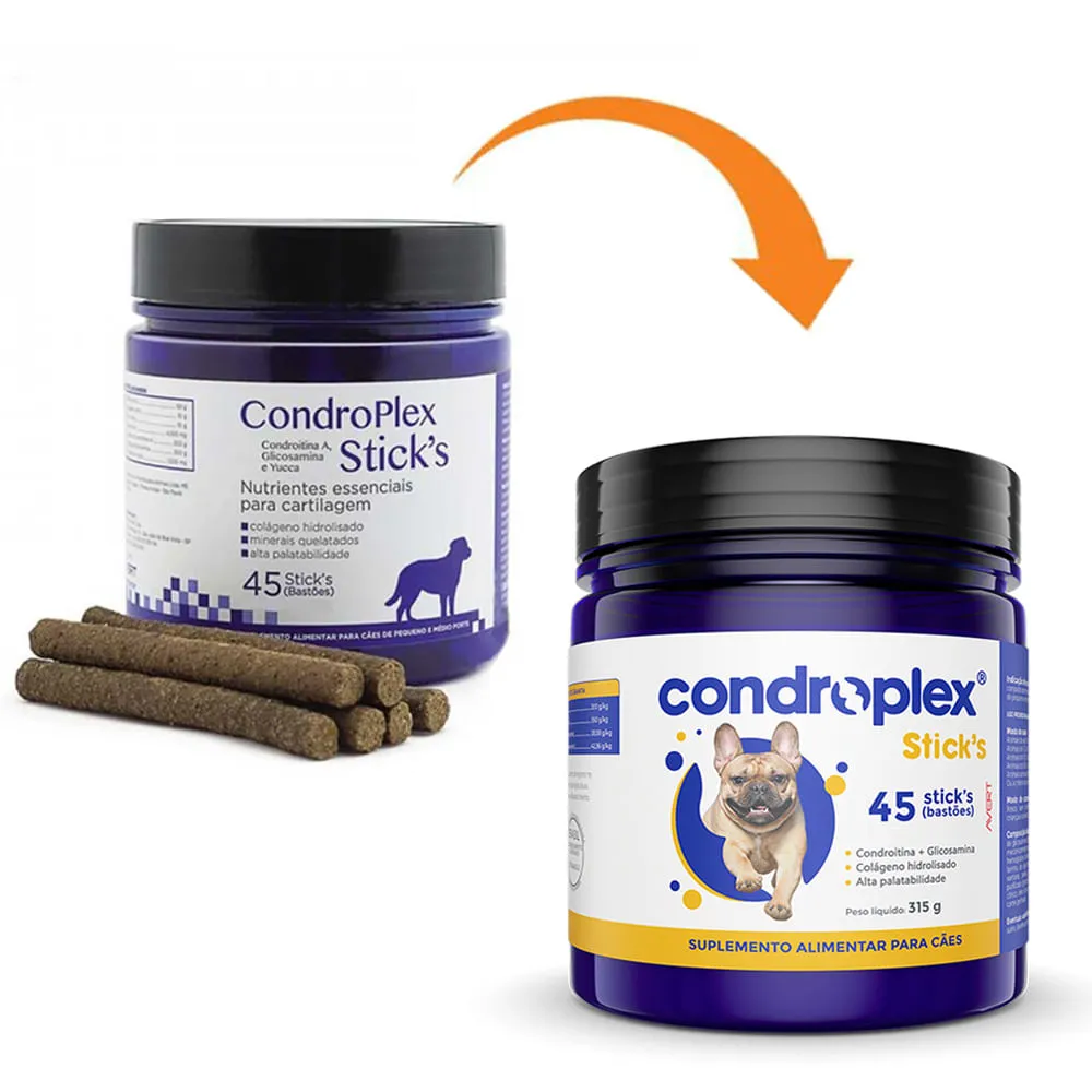 Suplemento Condroplex Stick's para Cães Avert Nutrientes Para Cartilagem — foto 2