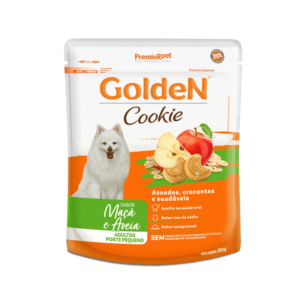 Cookie Golden Cães Adultos Porte Pequeno Maçã e Aveia — foto 2