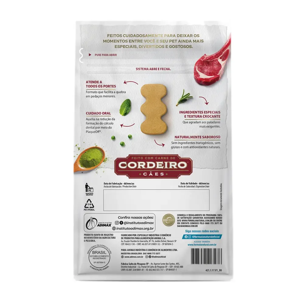 Cookies Fórmula Natural Fresh Meat Cães Adultos Cordeiro — foto 4