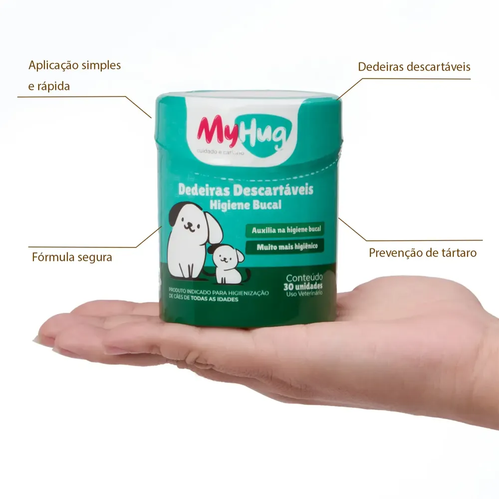 Dedal Care Bucal MyHug para Cães e Gatos — foto 2