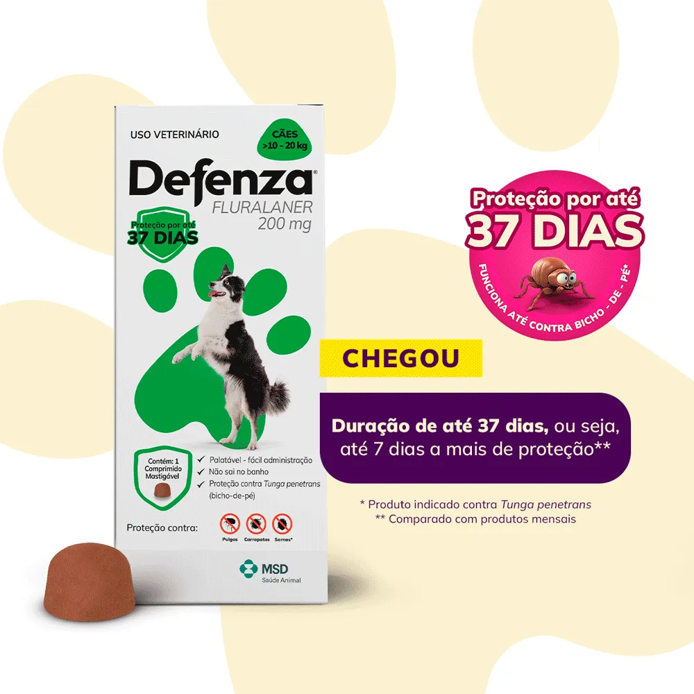 Defenza Antipulgas e Carrapatos para Cães de 10 a 20kg — foto 3