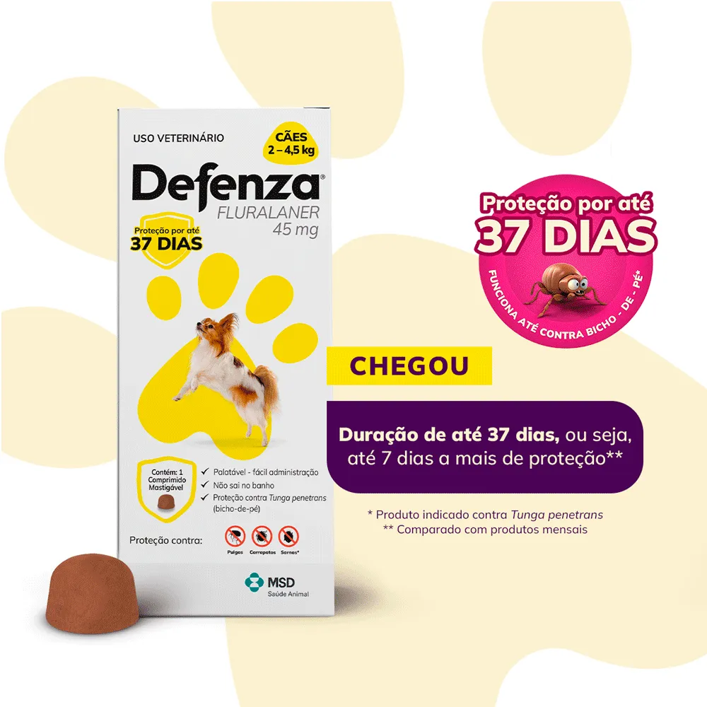 Defenza Antipulgas e Carrapatos para Cães de 2 a 4,5kg — foto 3