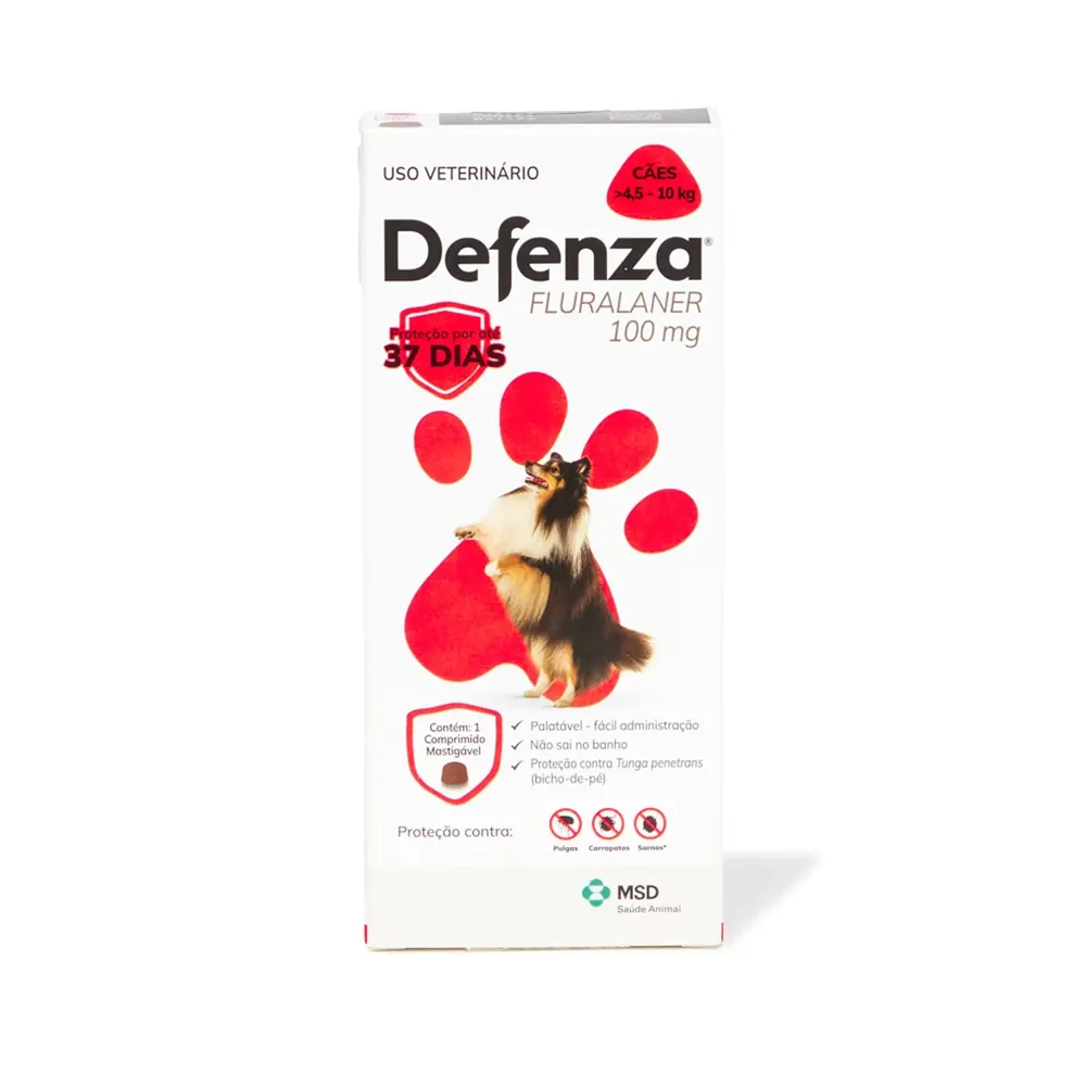 Defenza Antipulgas e Carrapatos para Cães > 4,5 a 10kg