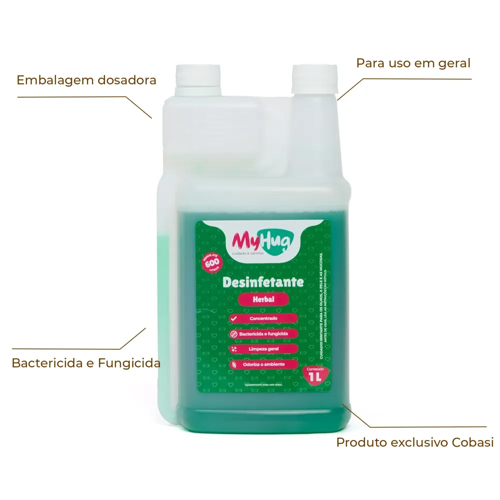 Desinfetante Bactericida Concentrado Herbal MyHug — foto 2