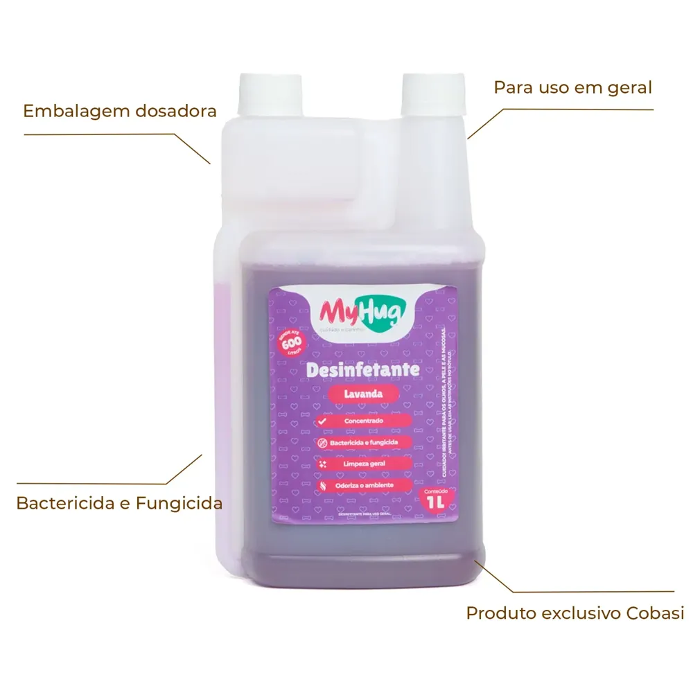 Desinfetante Bactericida Concentrado Lavanda MyHug — foto 2