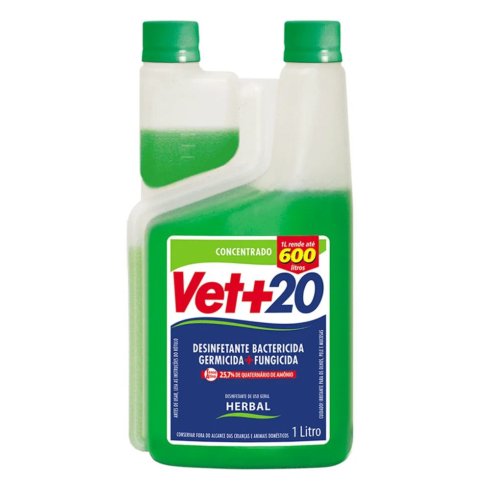 Desinfetante Bactericida Concentrado Vet+20 Herbal — foto 2