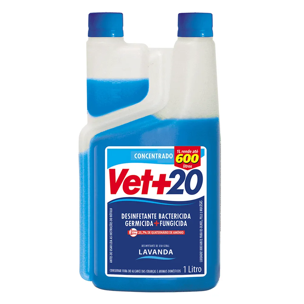 Desinfetante Bactericida Concentrado Vet+20 Lavanda — foto 2