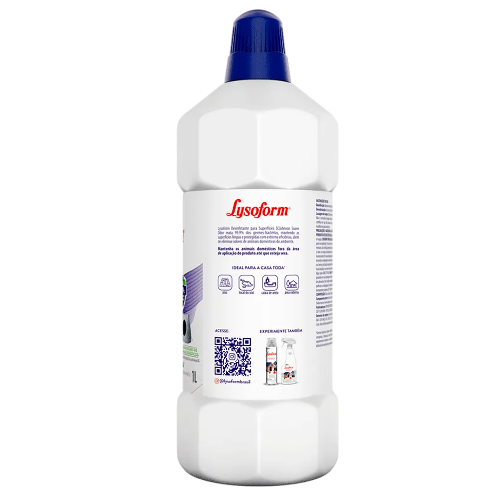 Lysoform Pets Suave Odor Desinfeta e Neutraliza Cheiros — foto 2
