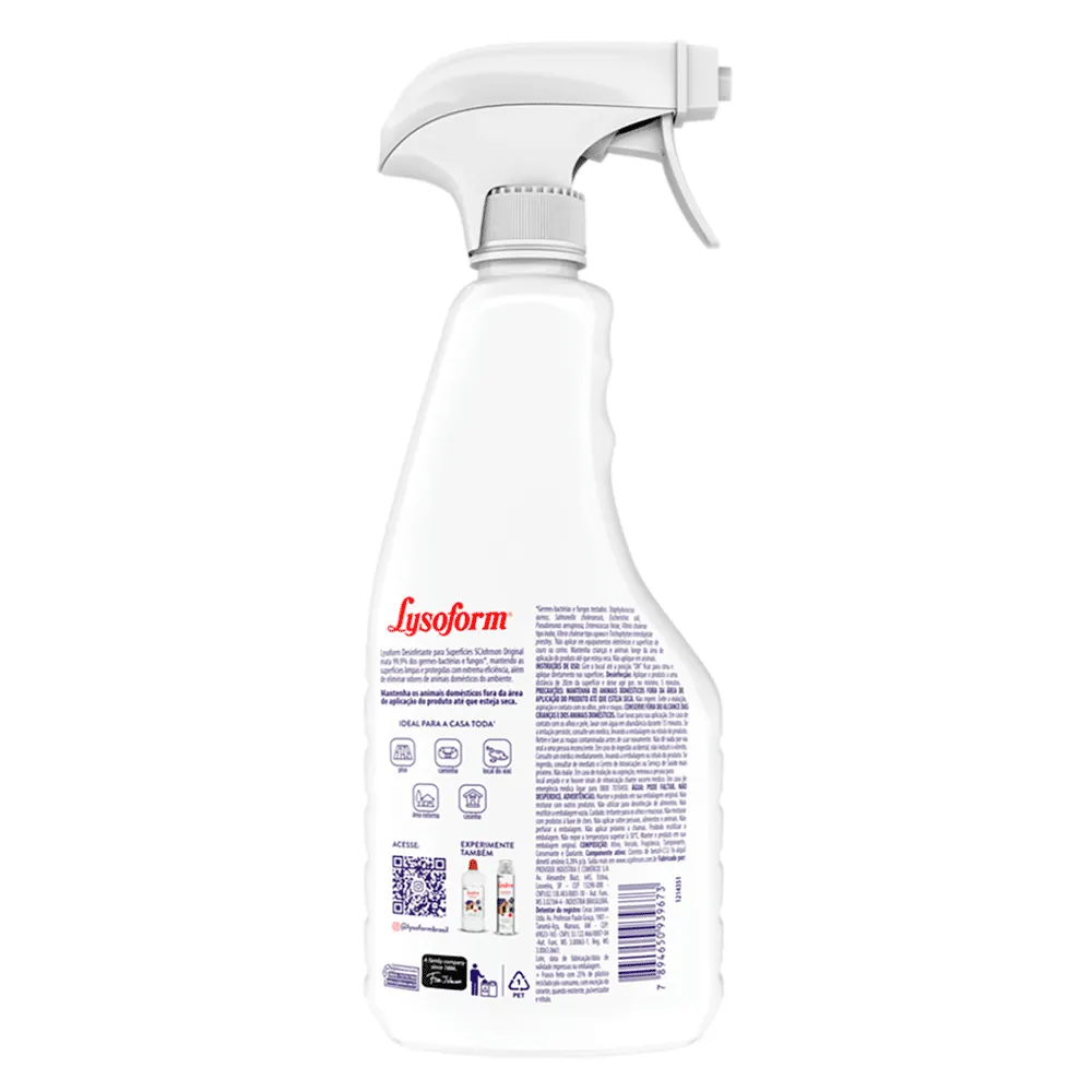Desinfetante Lysoform Spray Pets Original — foto 2