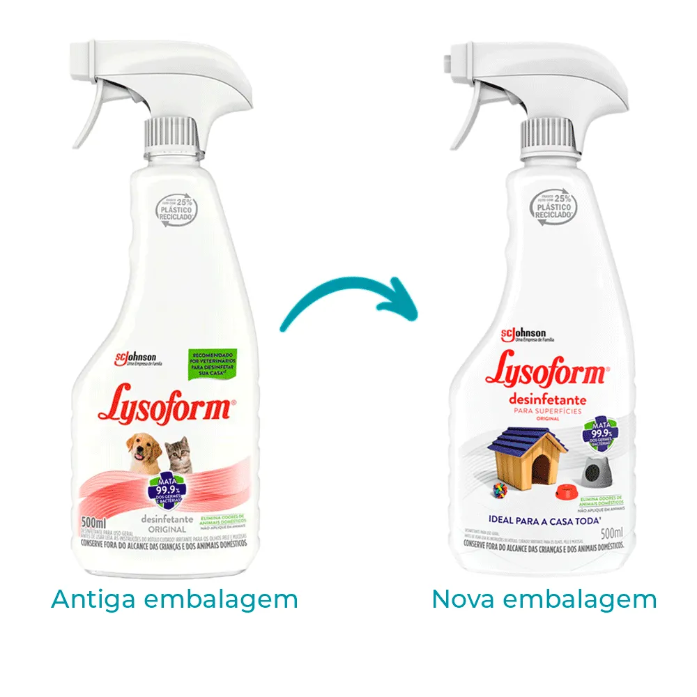 Desinfetante Lysoform Spray Pets Original — foto 3