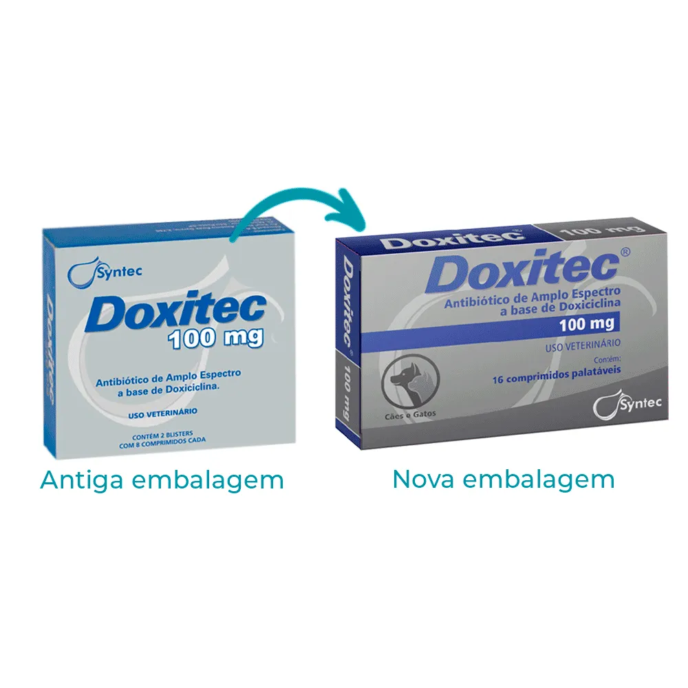 Doxitec 100mg Antibiótico para Cães e Gatos — foto 2