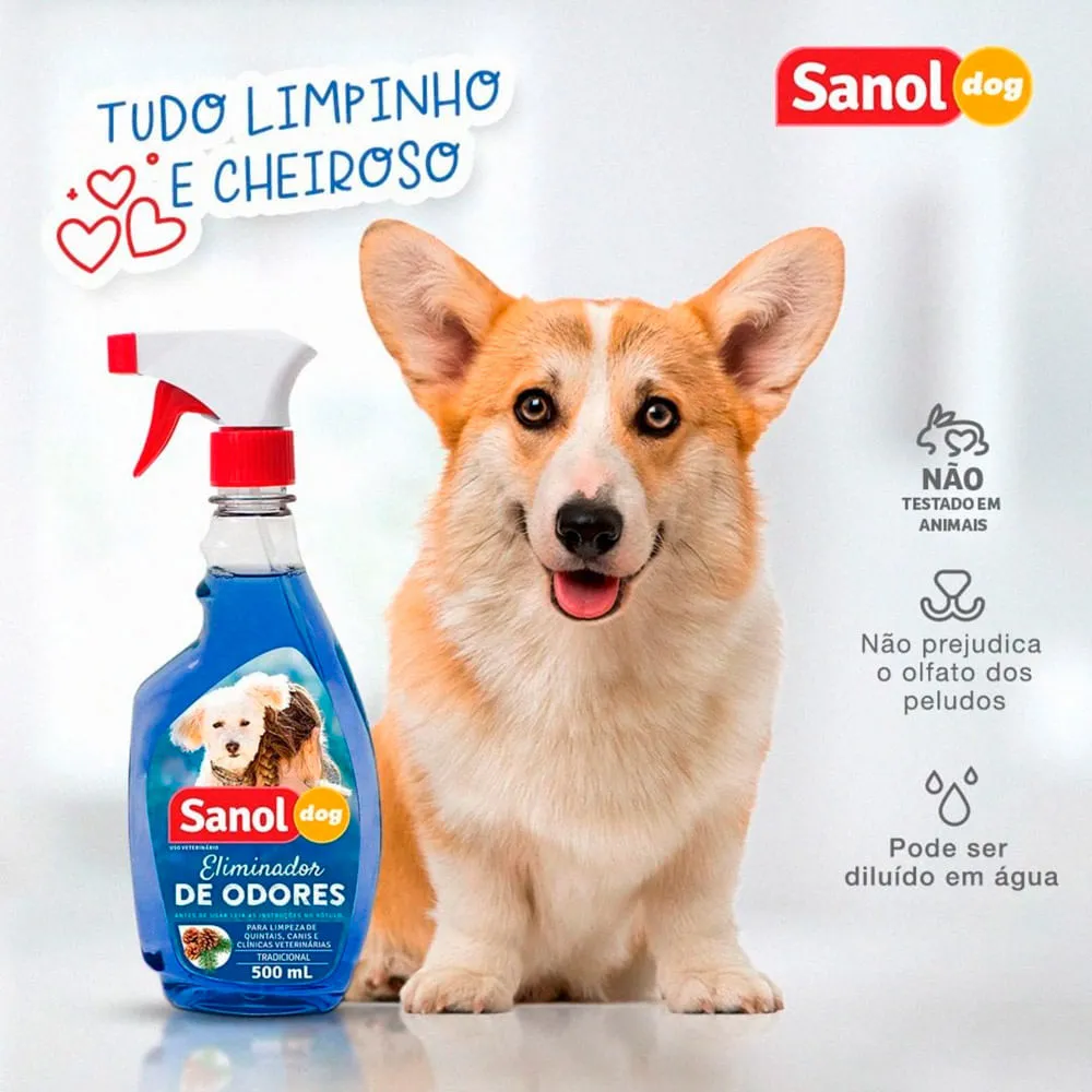 Eliminador de Odores Spray Cães Sanol Dog — foto 4