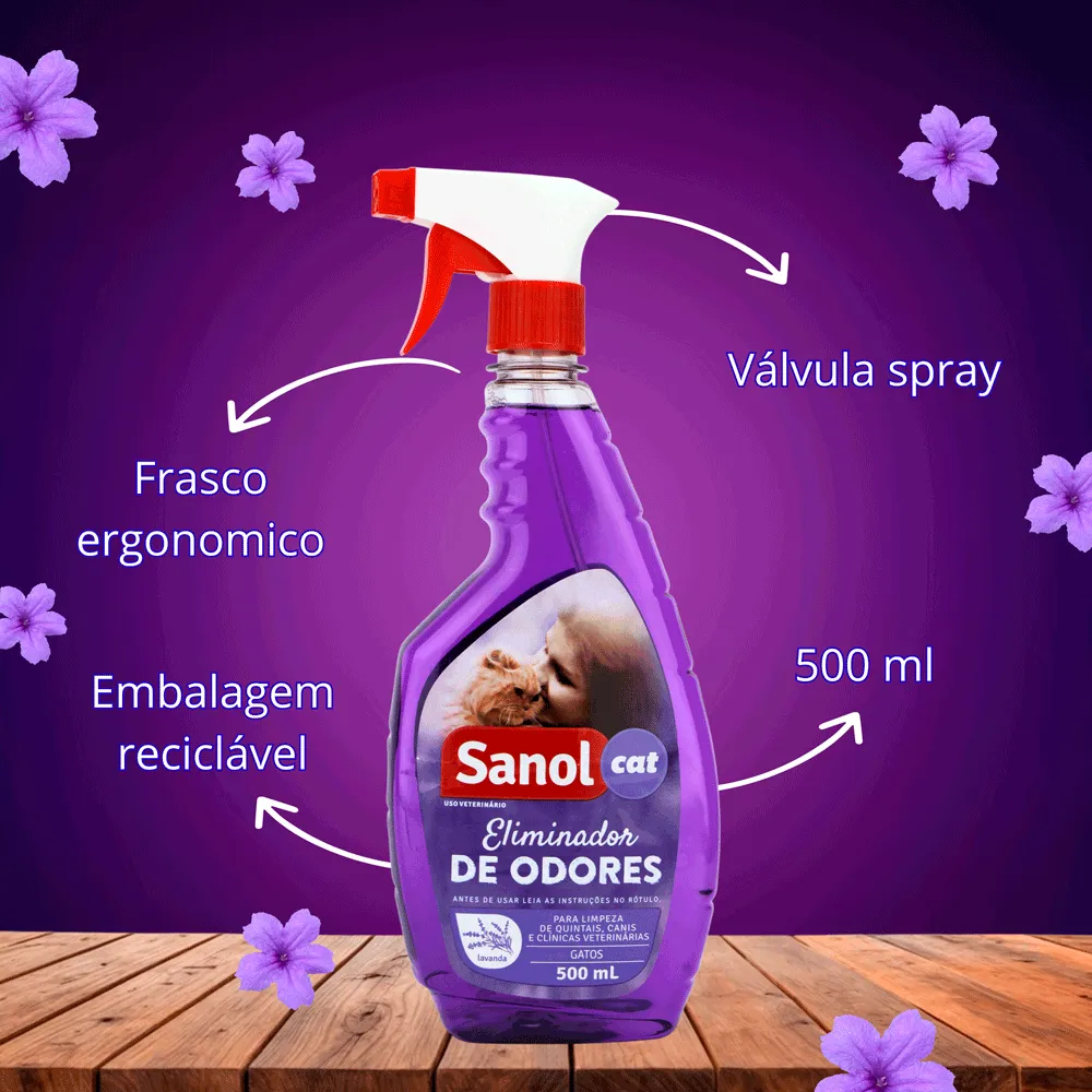Eliminador de Odores Spray Sanol Cat — foto 4