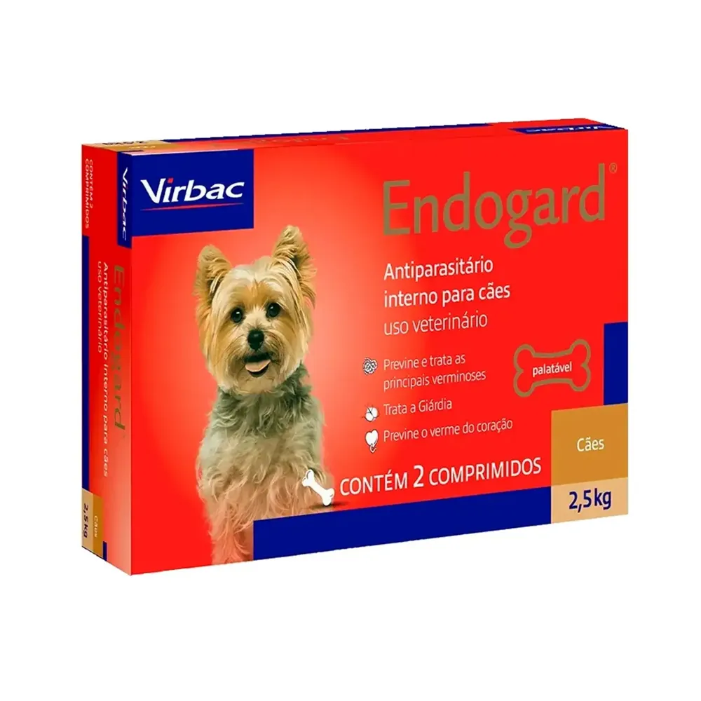 Vermífugo Endogard Cães até 2,5kg