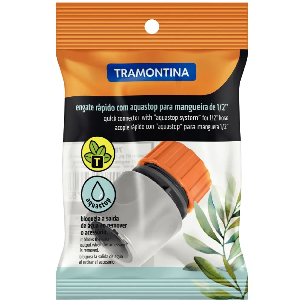 Engate Rápido para Mangueira de 1/2 Tramontina