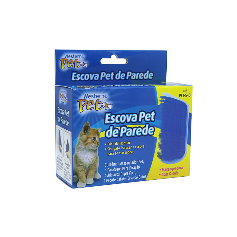 Escova de Parede Massageadora Com Catnip para Gatos Western Pet — foto 2
