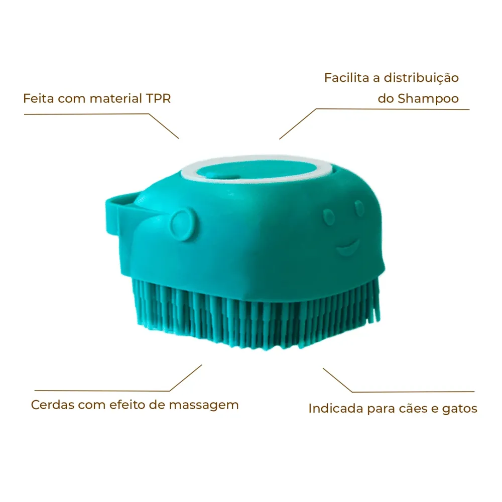 Escova Porta-shampoo Cães e Gatos MyHug — foto 3