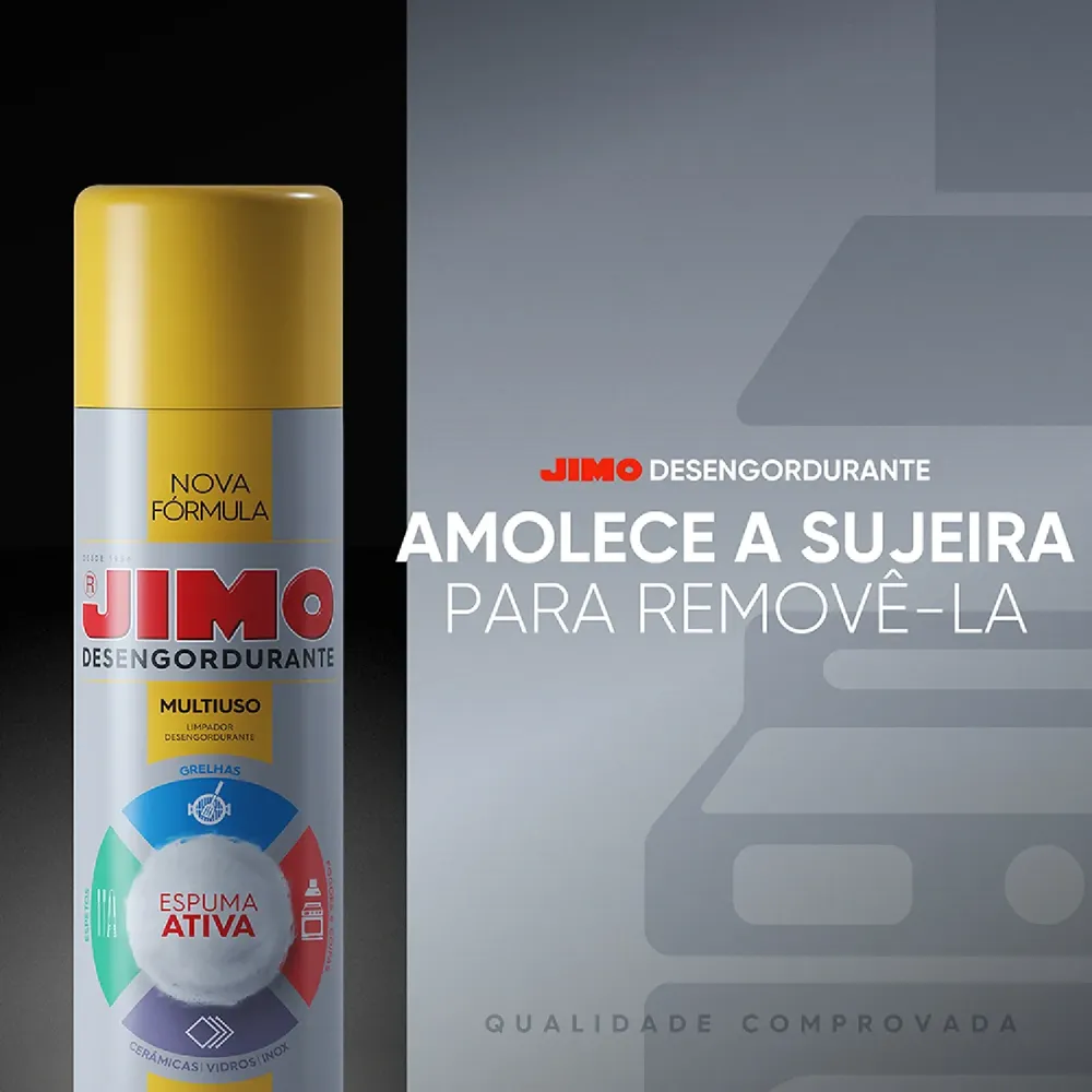 Espuma Desengordurante Multiuso Spray Aerossol Jimo — foto 3