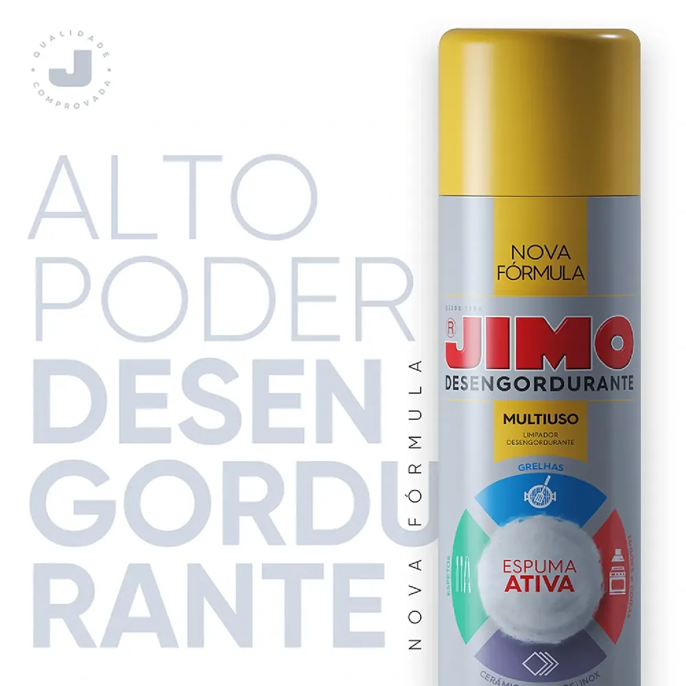 Espuma Desengordurante Multiuso Spray Aerossol Jimo — foto 5