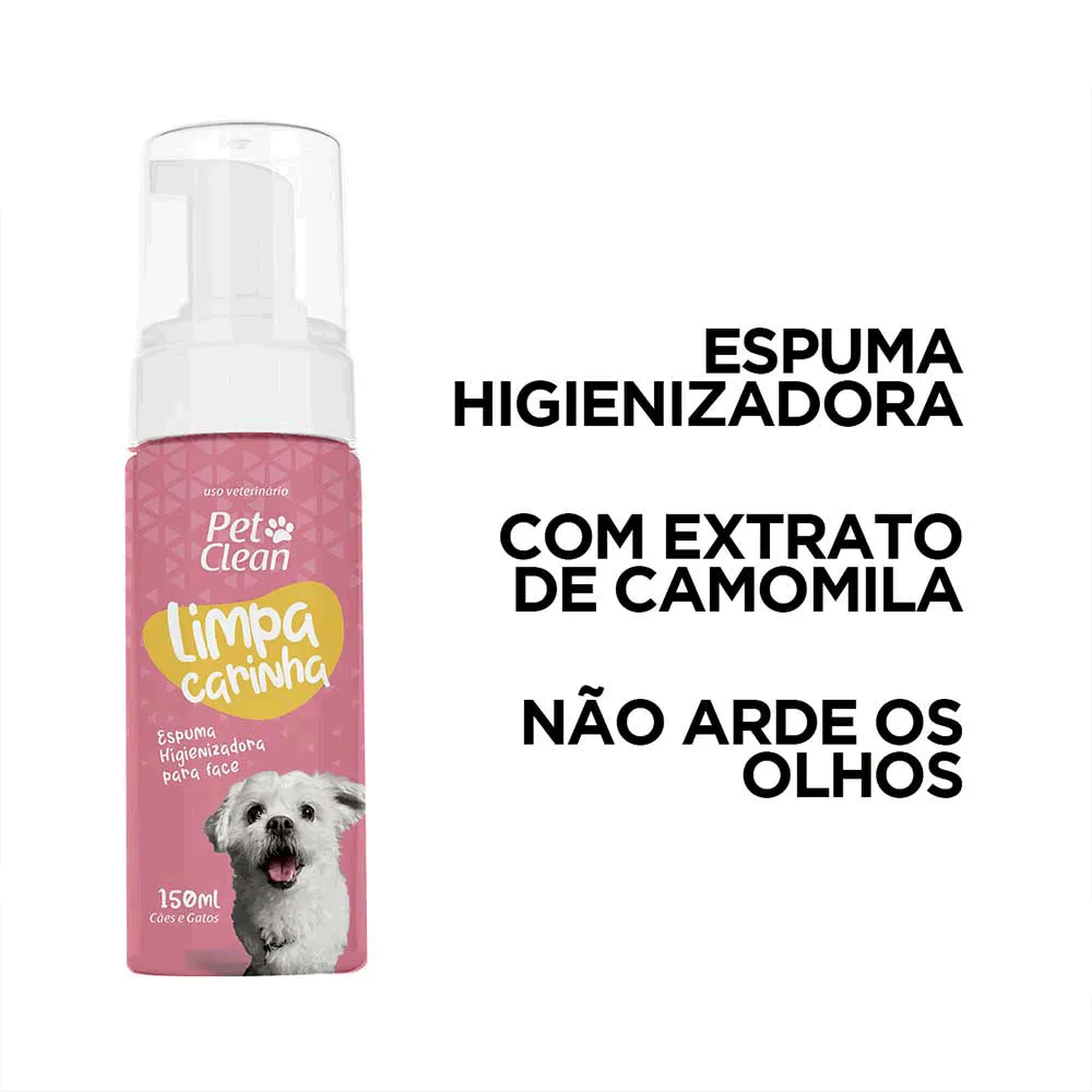Espuma Higienizadora Limpa Carinha Pet Clean — foto 2