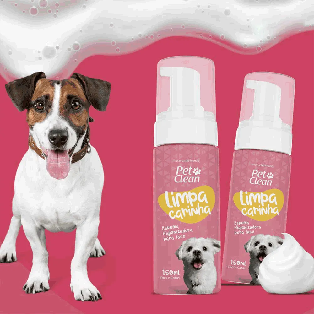 Espuma Higienizadora Limpa Carinha Pet Clean — foto 3