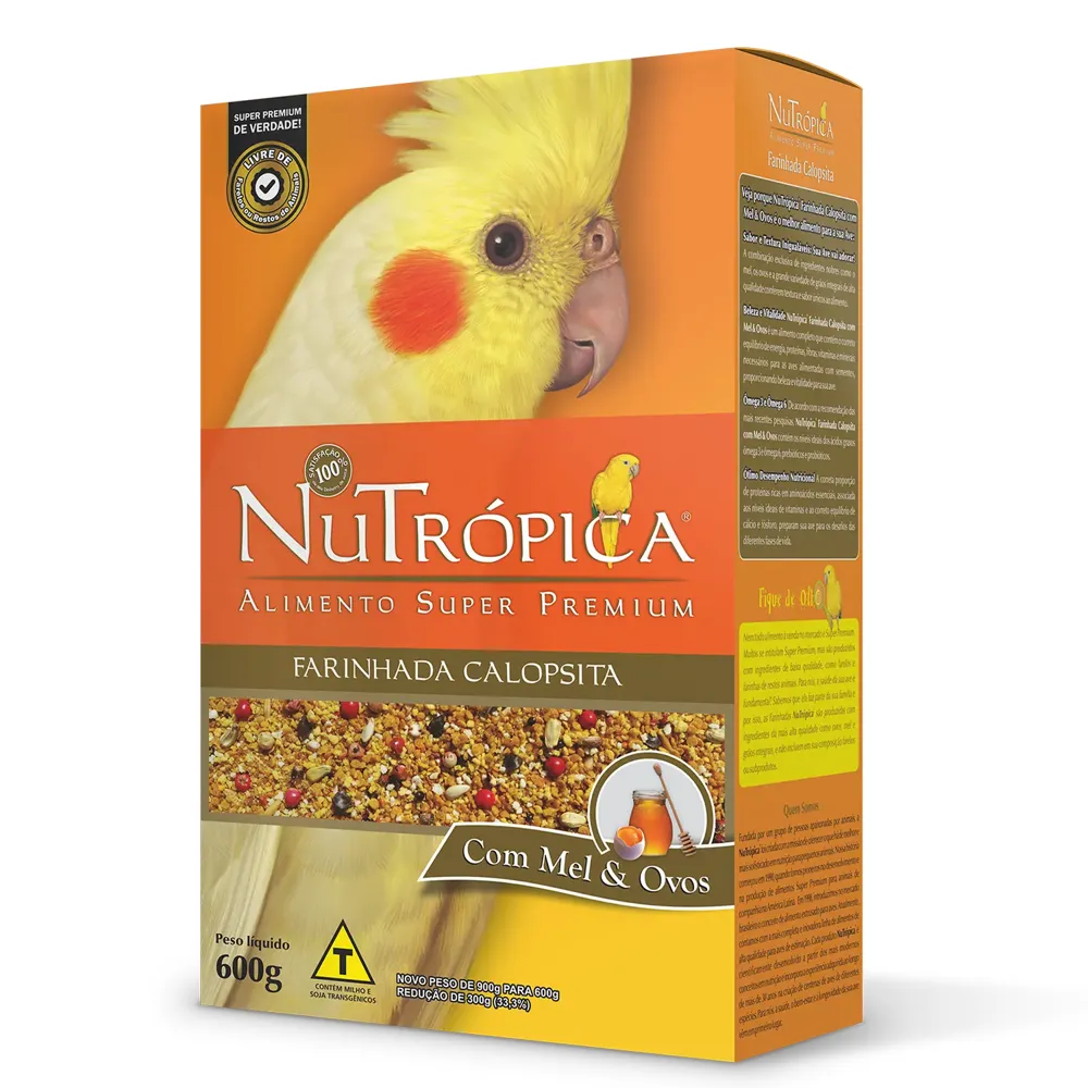 Farinhada Nutrópica para Calopsita à Base de Mel e Ovos — foto 2