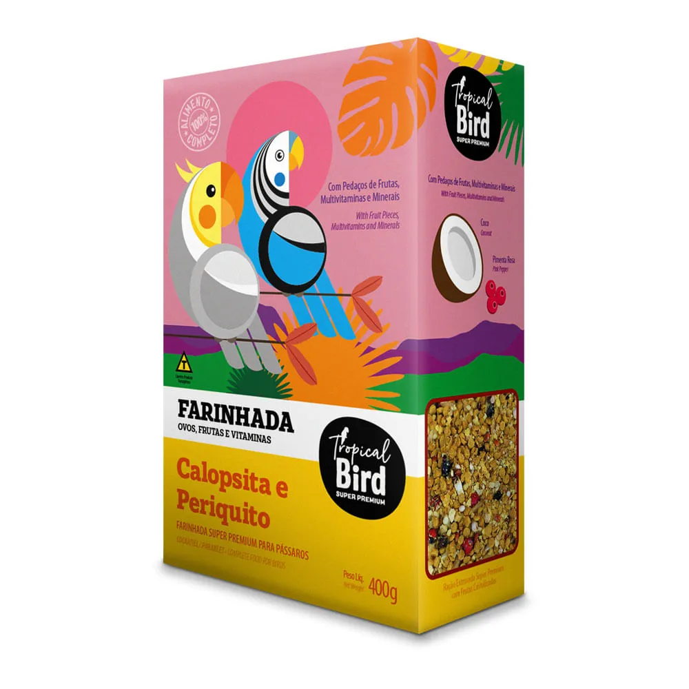 Farinhada Super Premium Tropical Bird Calopsita Zootekna