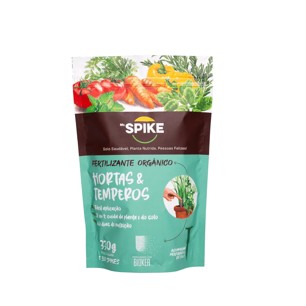 Fertilizante Orgânico para Hortas e Temperos Mr. Spike