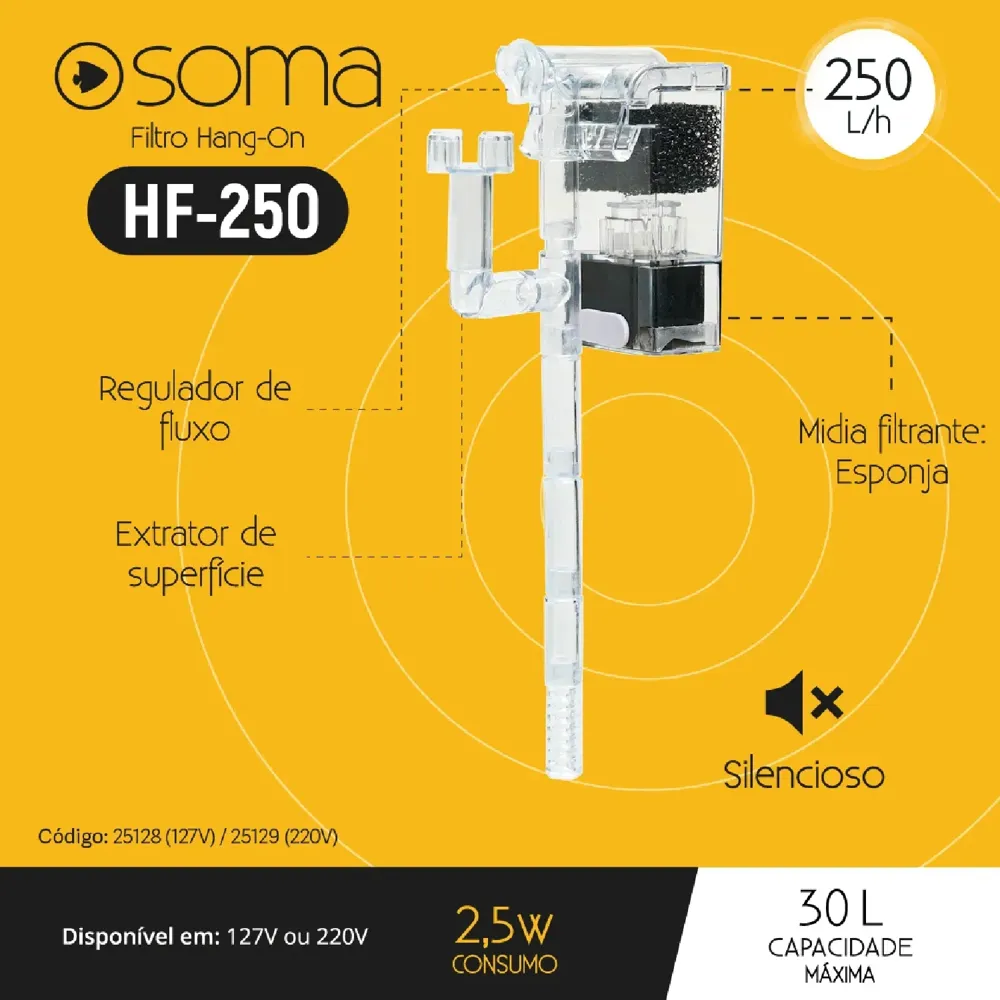 Filtro Externo Hang-on Soma HF-250 — foto 6