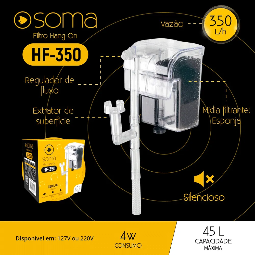 Filtro Externo Hang-on Soma HF-350 — foto 5