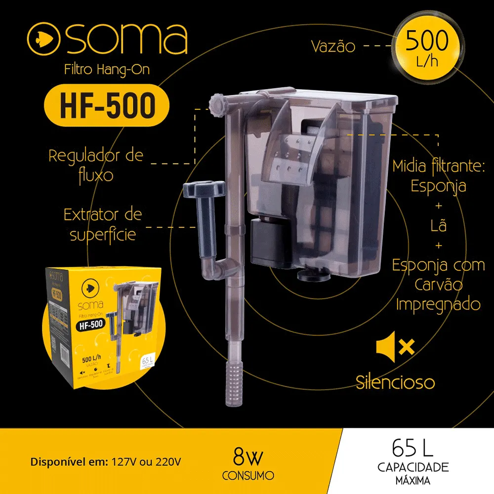 Filtro Externo Hang-on Soma HF-500 — foto 5