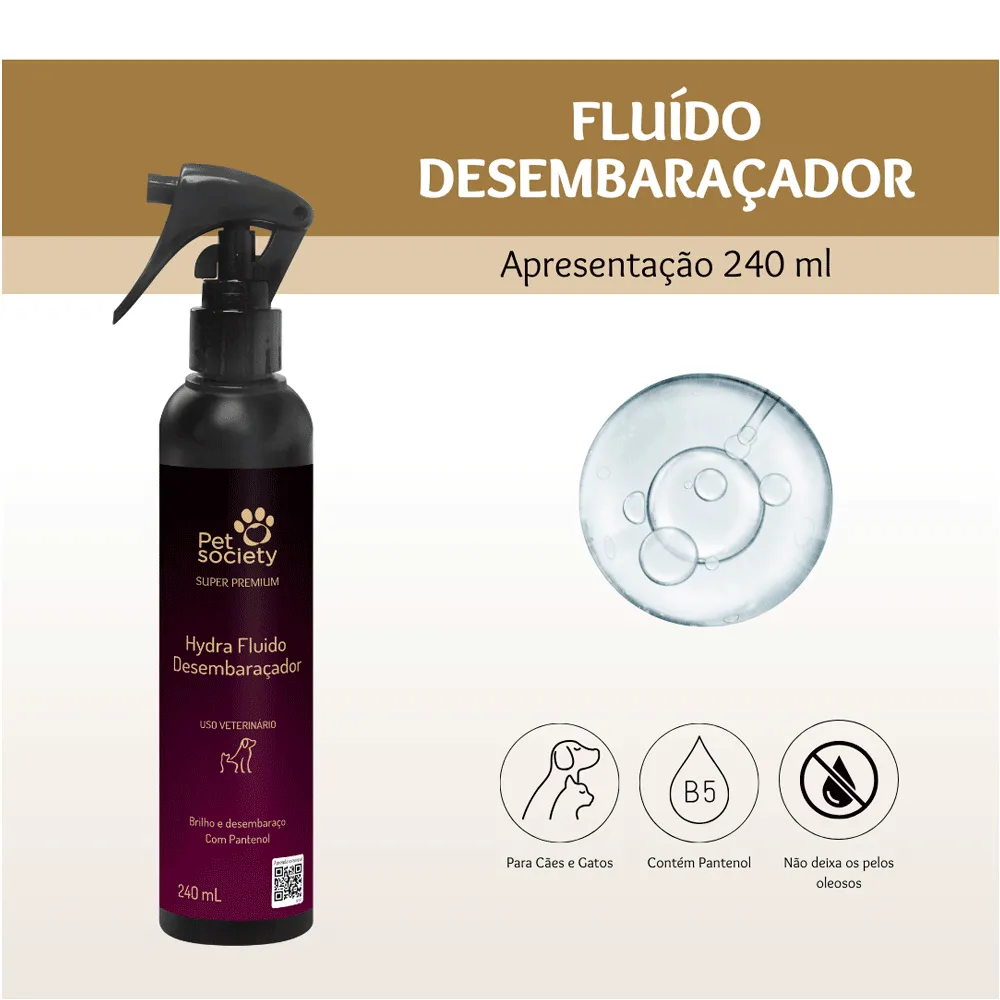 Fluido Desembaraçador Hydra Pet Society — foto 3