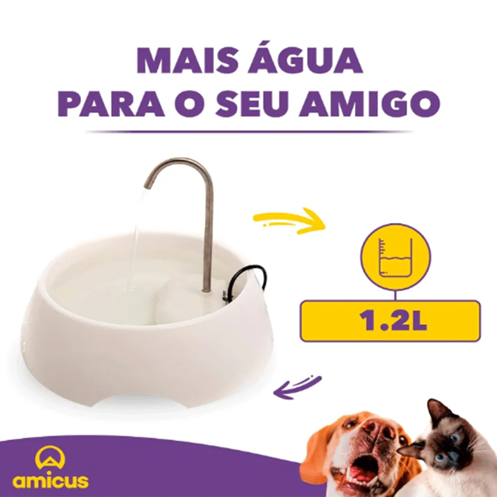 Fonte Bebedouro Aqua Mini Amicus Bivolt Azul — foto 5