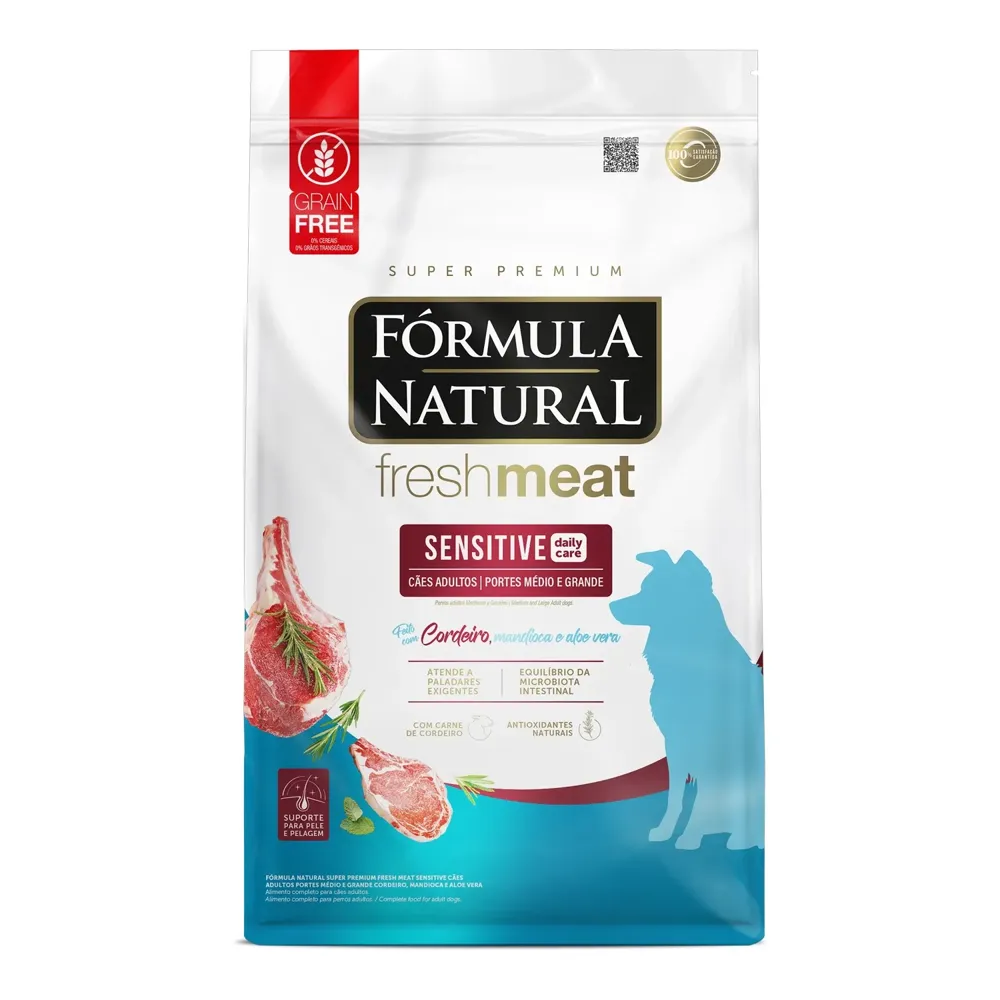 Ração Fórmula Natural Fresh Meat Sensitive Cães Adultos Portes Médio e Grande — foto 2