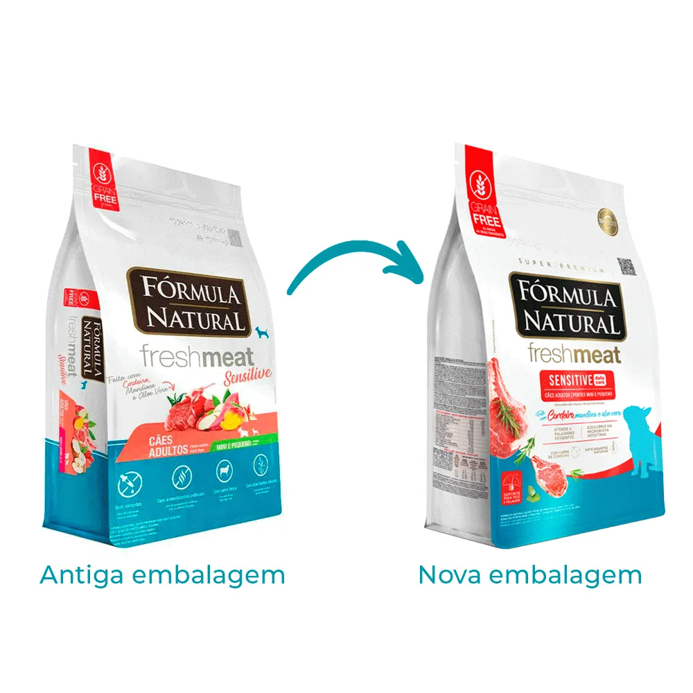 Ração Fórmula Natural Fresh Meat Sensitive Cães Adultos Portes Mini e Pequeno — foto 2