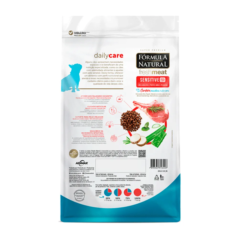 Ração Fórmula Natural Fresh Meat Sensitive Cães Adultos Portes Mini e Pequeno — foto 5