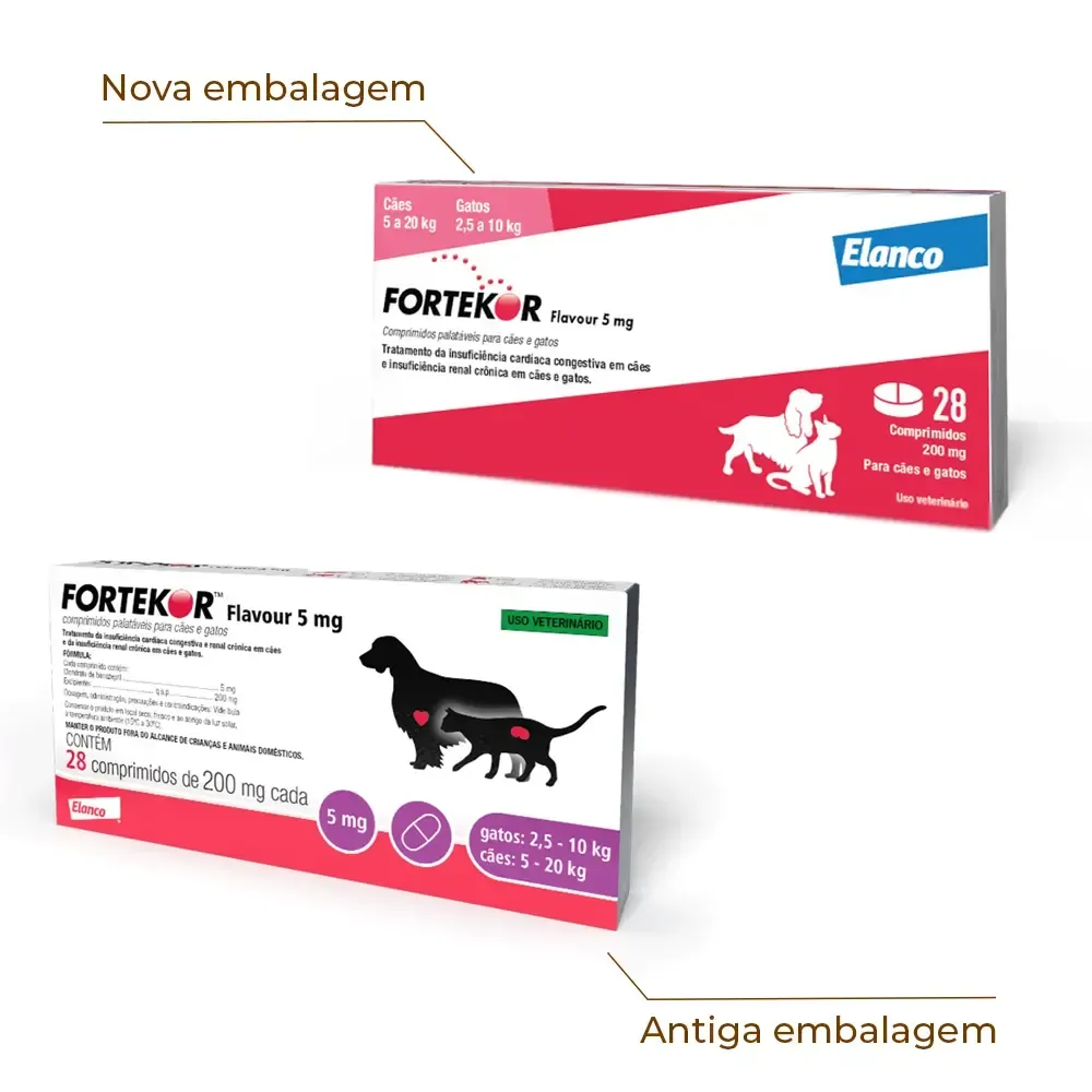 Fortekor Flavour 5 mg para Insuficiência Cardíaca Congestiva e Doença Renal Crônica — foto 2
