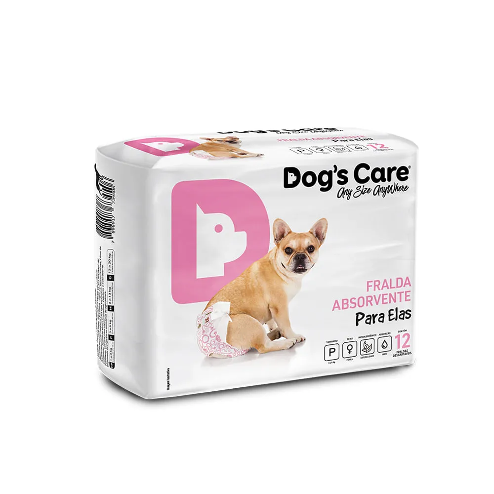 Fralda Higiênica Ecofralda Fêmea Dog's Care 12 unidades — foto 3