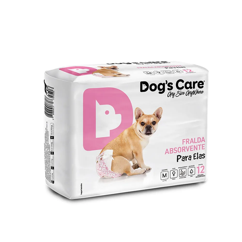 Fralda Higiênica Ecofralda Fêmea Dog's Care 12 unidades — foto 5