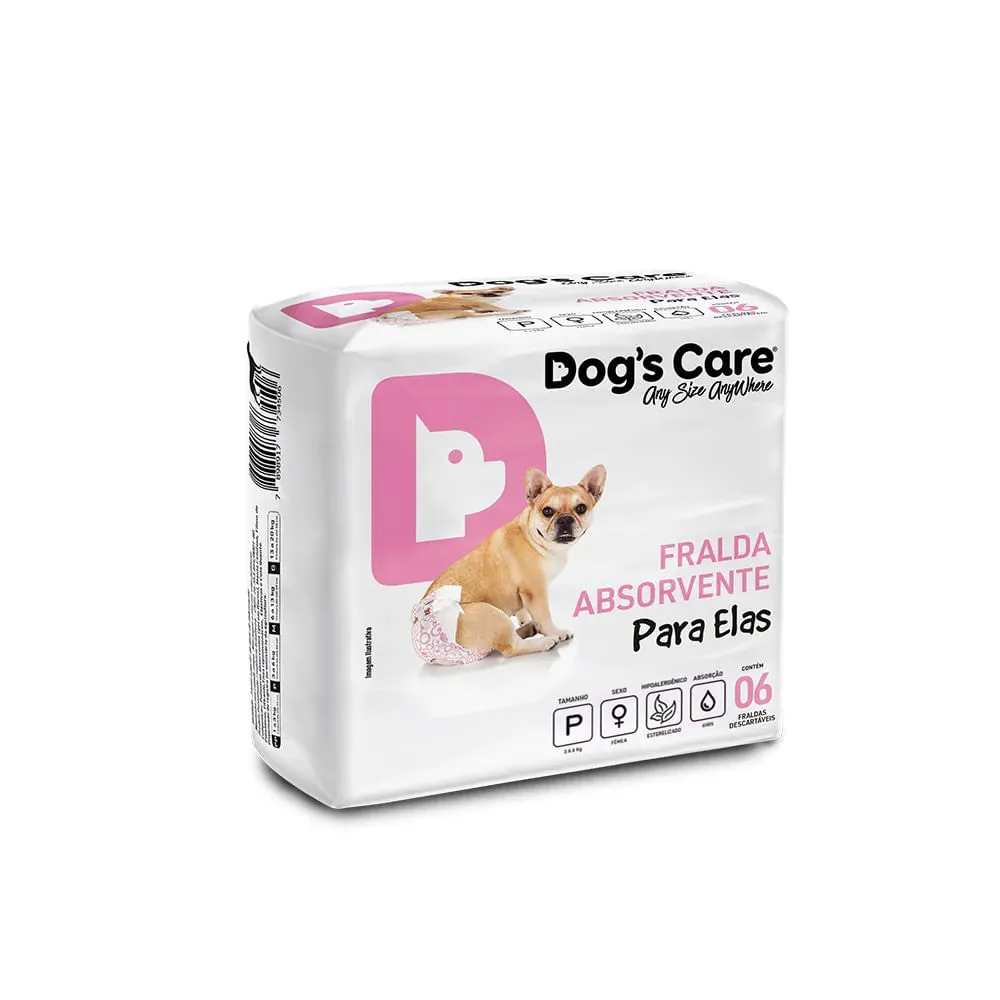 Fralda Higiênica Fêmea Dogs Care 6 unidades — foto 3