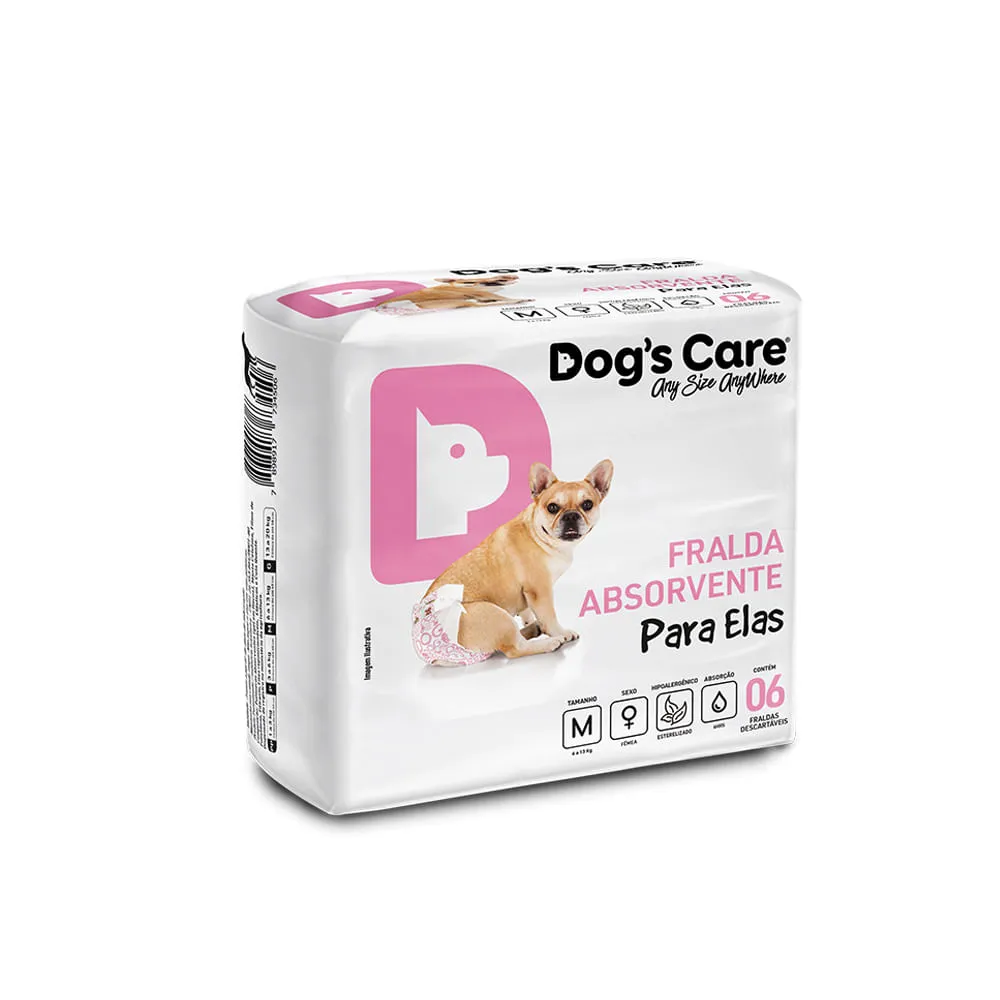 Fralda Higiênica Fêmea Dogs Care 6 unidades — foto 5