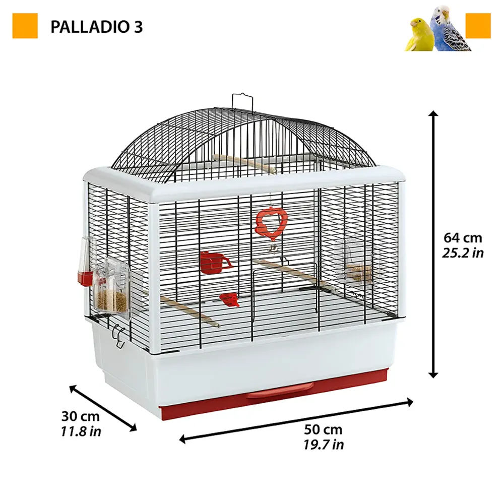 Gaiola para Calopsita Ferplast Palladio 3 Preta — foto 2